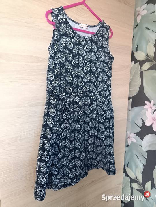 Sukienka czarna w sowy Bluezoo 134 Kwidzyn