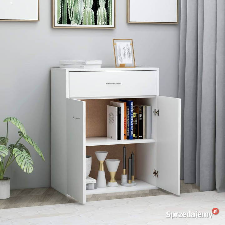 Szafka biała 60x30x75 materiał drewnopochodny
