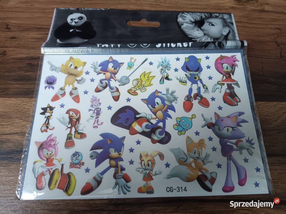 Tatuaże Angry Birds Sonic zmywalne dzieci Pozostałe Zbylitowska Góra