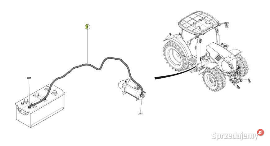 Claas Arion 550520 650620 kabel wiązka Jastrzębniki