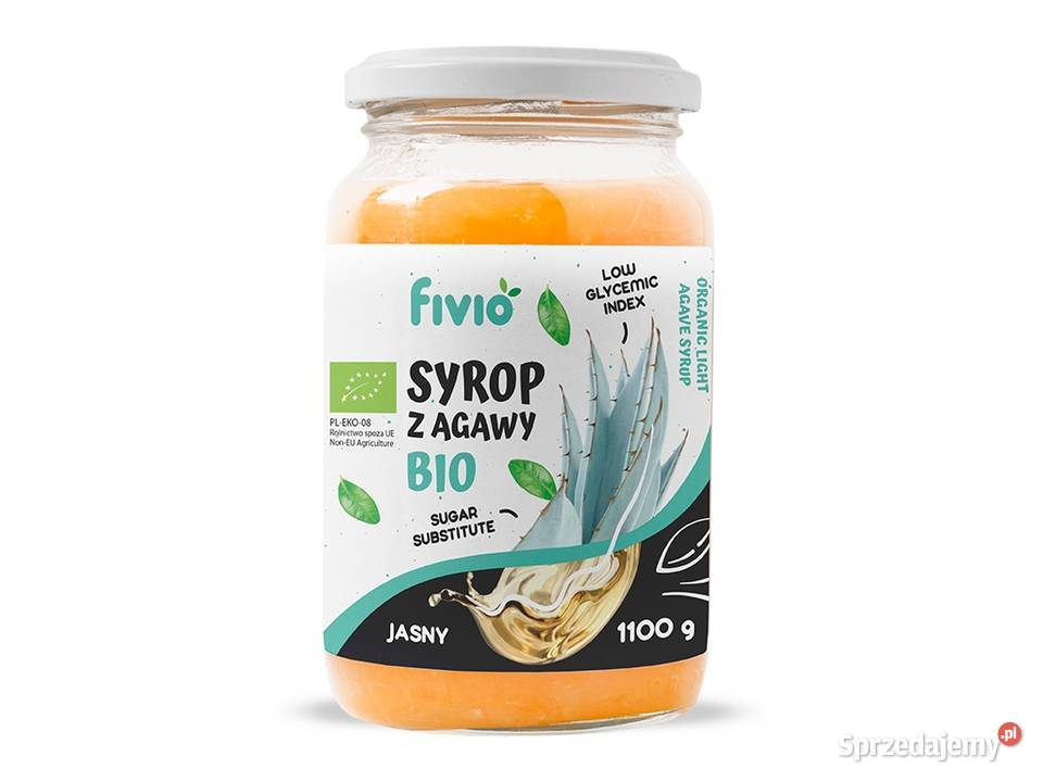BIO syrop z agawy jasny 1100 gram FIVIO Warszawa