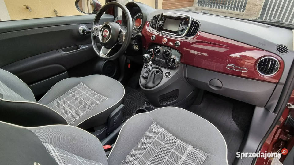 Fiat 500 Panorama Lift Alu GWARANCJA Zakup Door wielofunkcyjna kierownica Płońsk