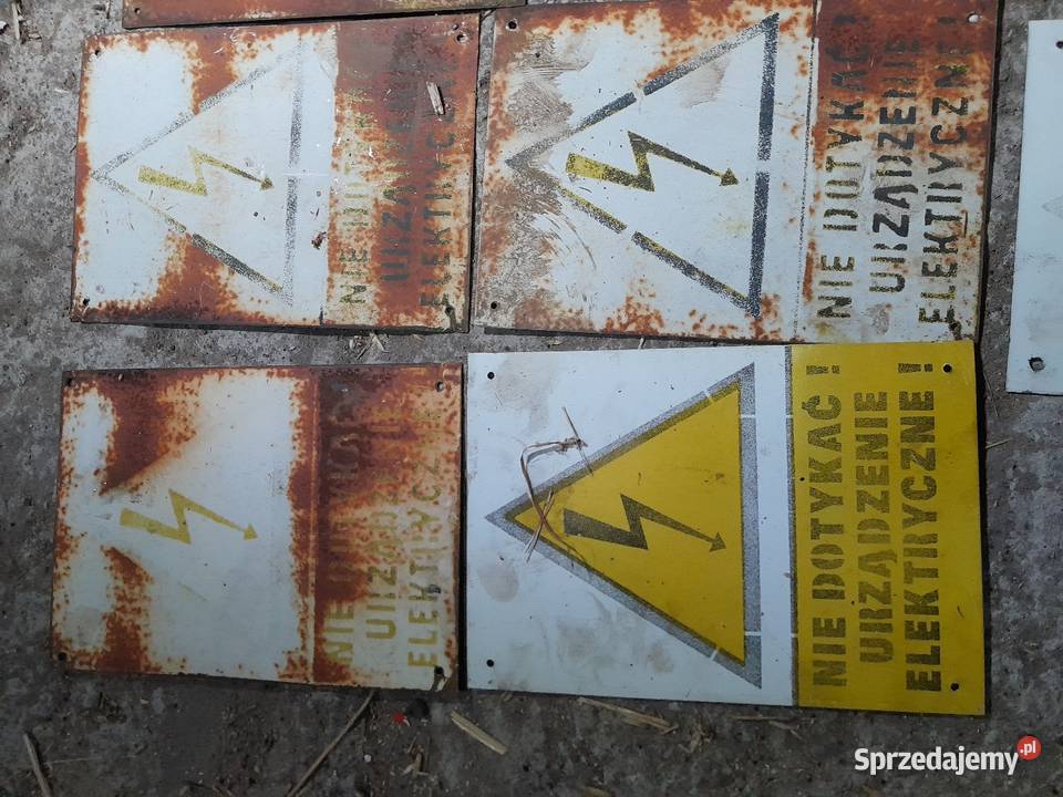 Elektryczna tablica ostrzegawcza vintage Czajków