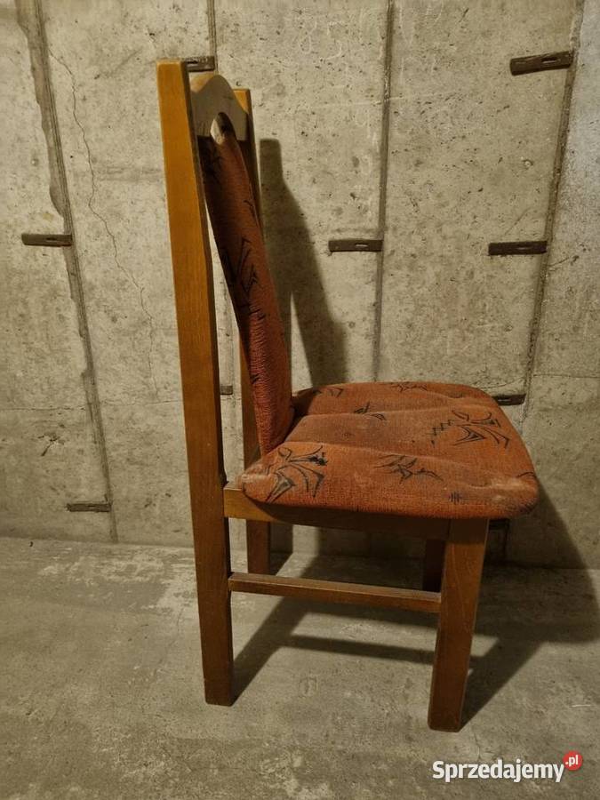 Krzesła drewniane tapicerowane 3 Krzesła Kraków