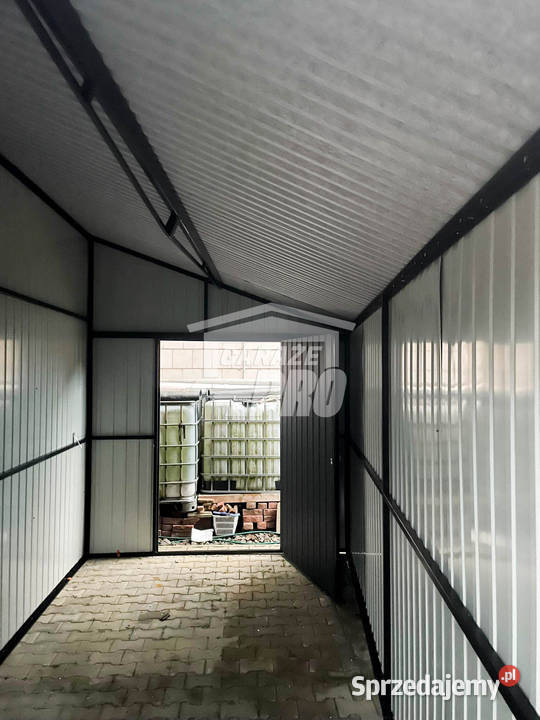 Domek Ogrodowy Garaż 2x5 Brama dwuskrzydłowa