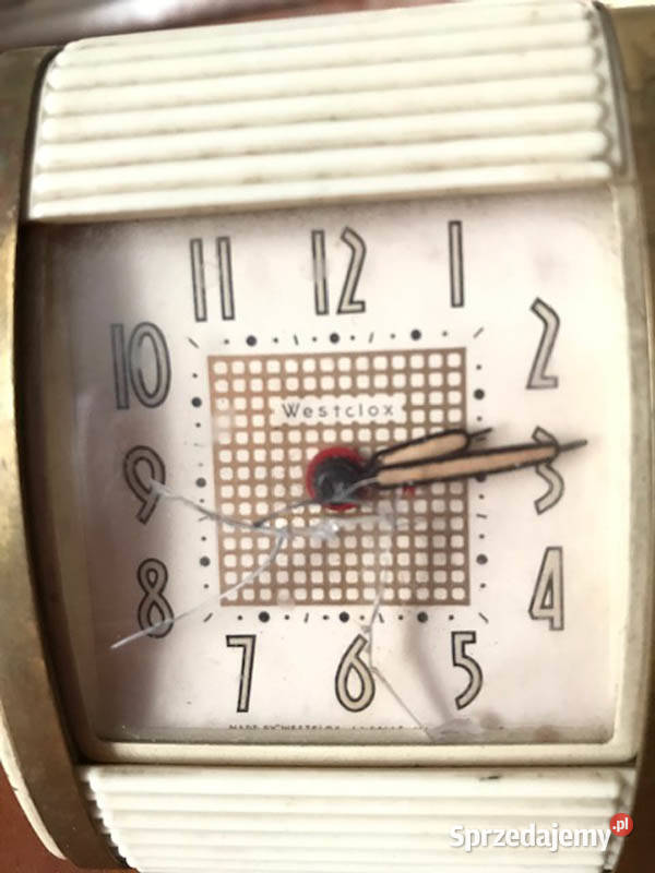 budzik podróżny Westclox z żaluzjąvintage lata pomorskie