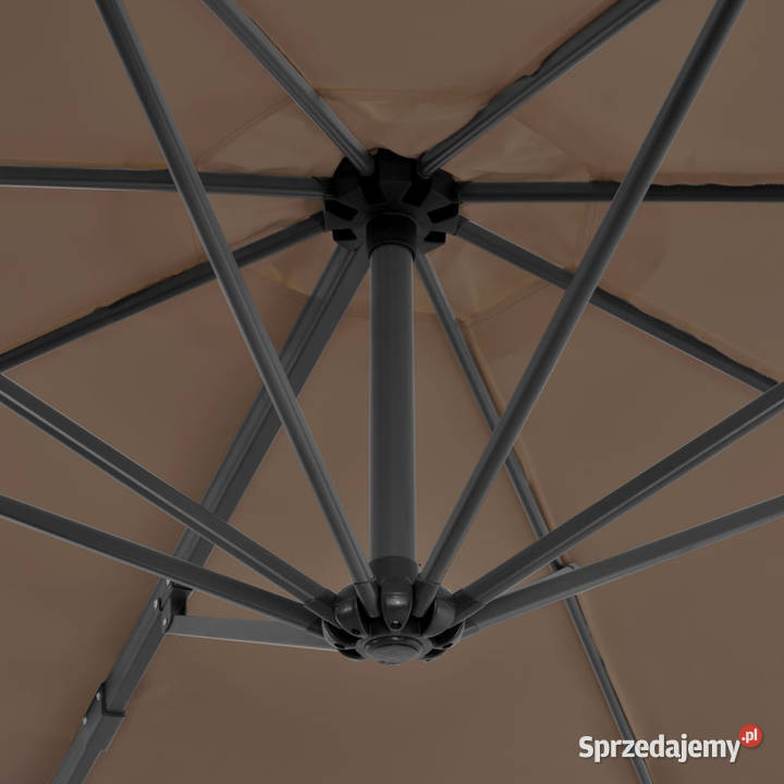 Parasol ogrodowy z przenośną podstawą taupe