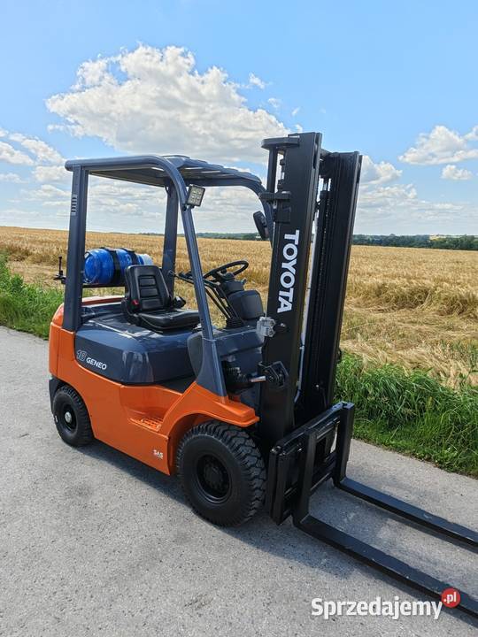 Wózek widłowy Toyota 7fgf18 gaz małopolskie Wadowice