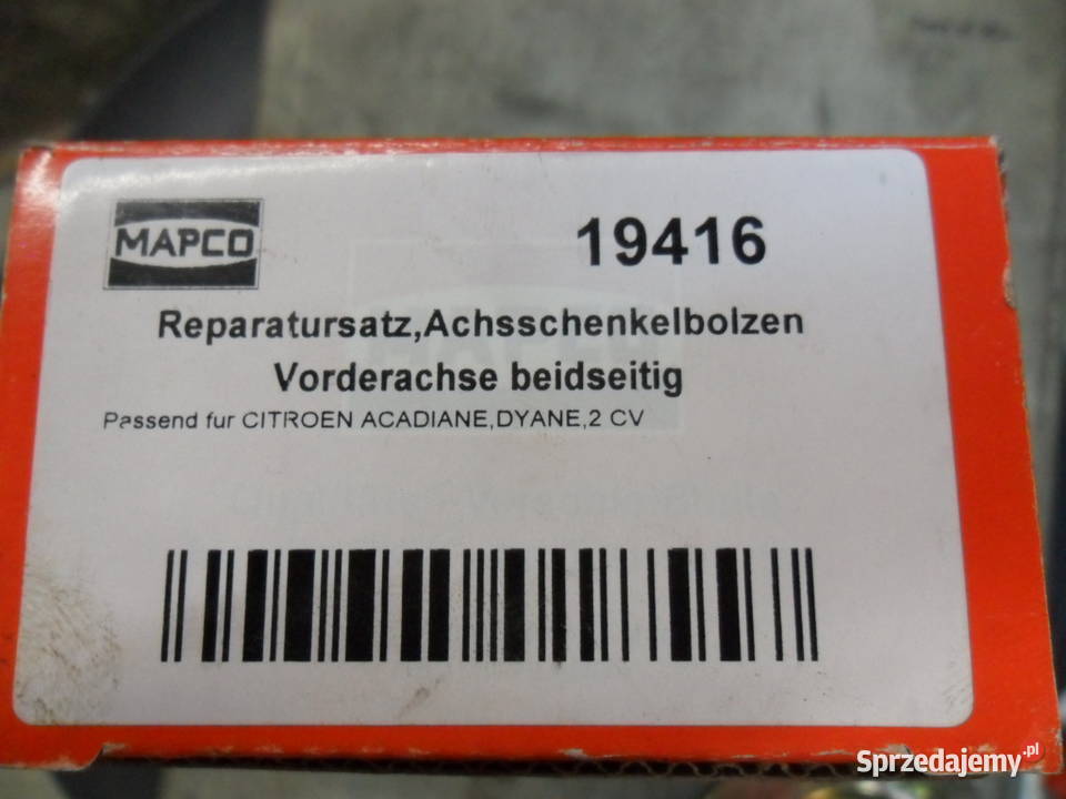 komplet sworzni zwrotnicy Citroen 2 cv Rok produkcji 1988 Lubliniec sprzedam