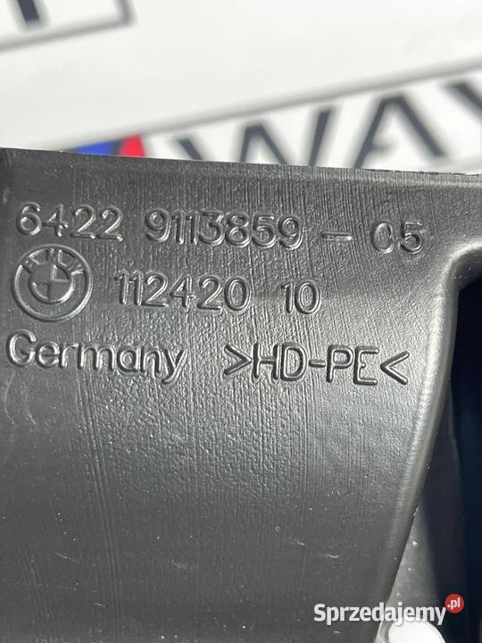 BMW F01 F10 F11 KANAŁ WLOT DOLOT POWIETRZA