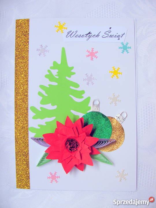 Kartki świąteczne ręcznie robione metodą Kielce