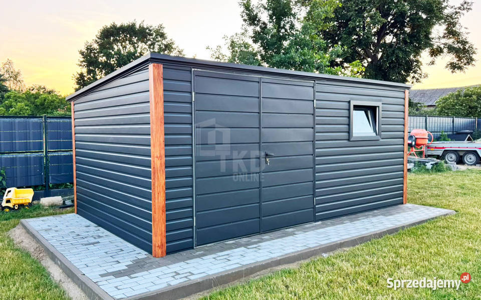Schowek domek ogrodowy 5x3 m brama dwuskrzydłowa mazowieckie Płock