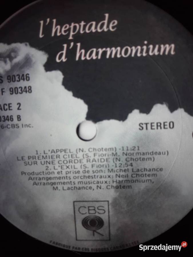 Archiwum prog rocka HARMONIUM Lheptade 1976 Muzyka