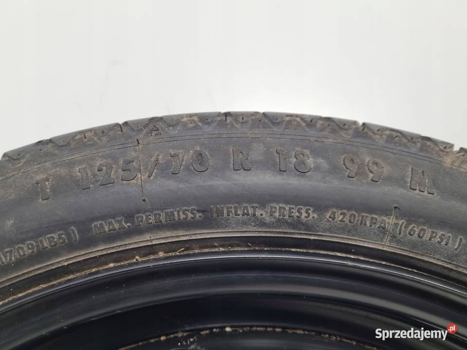 KOŁO DOJAZDOWE ZAPASOWE Audi Seat Vw Golf V