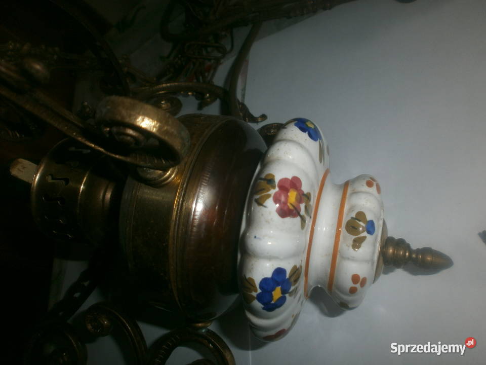 żyrandol mosiężny porcelana Lampy wiszące Zielona Góra