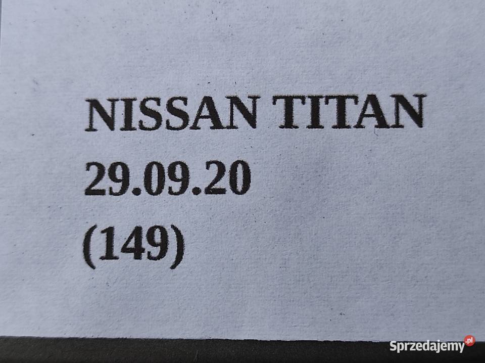 DOLNY WSPORNIK OSŁONA NAKŁADKA NISSAN TITAN 0315 Nowy Tomyśl