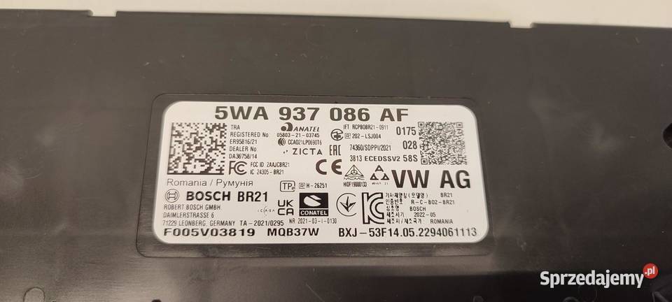 AUDI A3 8Y MODUŁ KOMFORTU 5WA937086AF