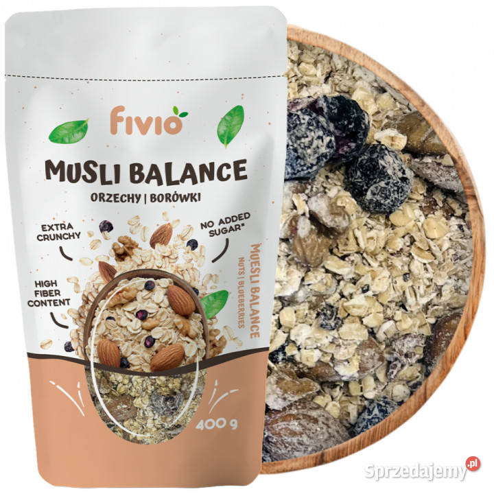 fivio Musli BALANCE orzechy borówki 400g Orzechy Brzozów