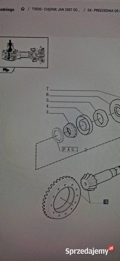 koło z wałkiem atakującym Newholland T5050 Białystok