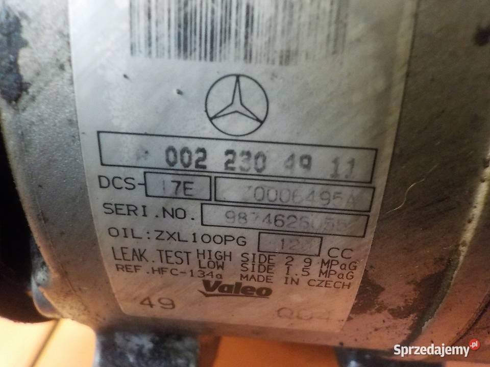 MERCEDES W204 16 B C180K 10r 156 271 sprezarka osobowe Suków