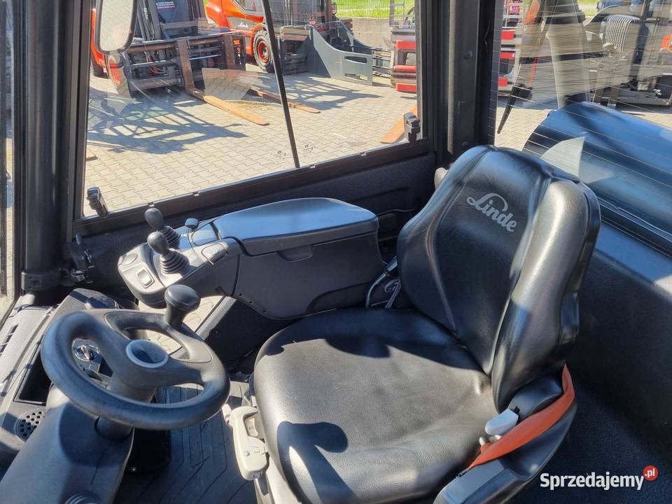 Gazowy wózek widłowy Linde H45T02 przesuw boczny Mogilany