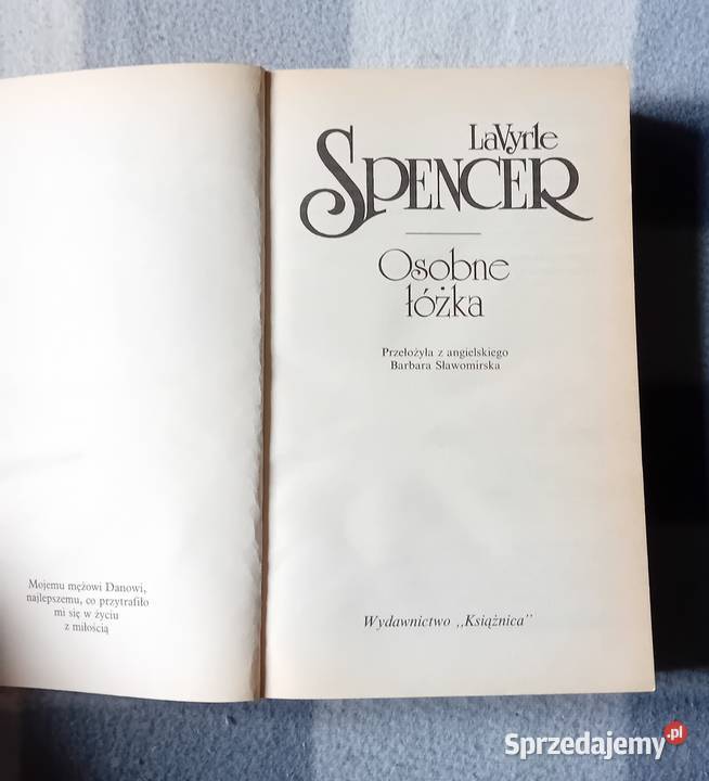 La Vyrle Spencer Osobne łóżka Książnica 1997 r Koźminek