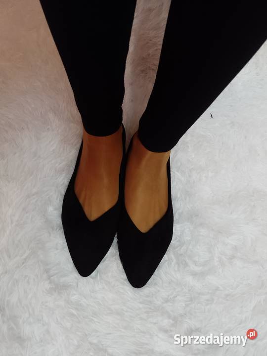 4142 Czarne baleriny biznesowe NOWE sprzedam