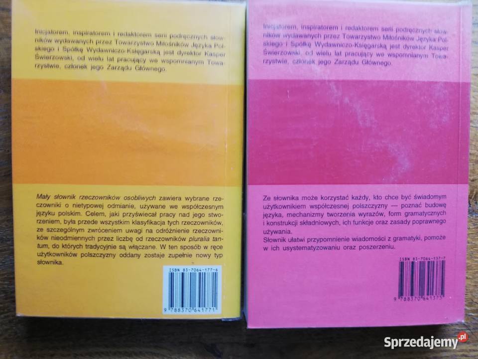 Mały słownik terminów gramatycznych rzeczowników Kraków