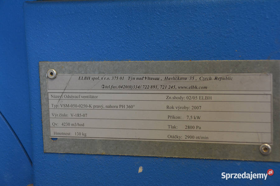 6480 ZEWNĘTRZNY ODCIĄG TROCIN ELBH małopolskie