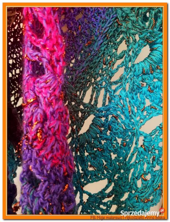 Chusta ombre tęczaRękodzieło NOWA Skarżysko-Kamienna