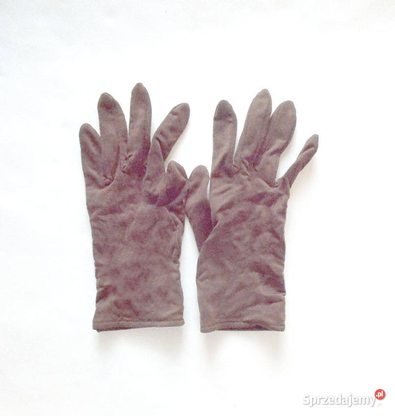 wąskie rękawiczki damskie brązowe rękawiczki Opole