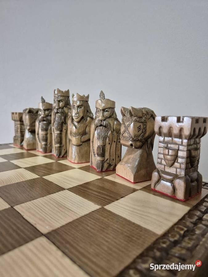 Ręcznie robione szachy z drewna Bielsko-Biała