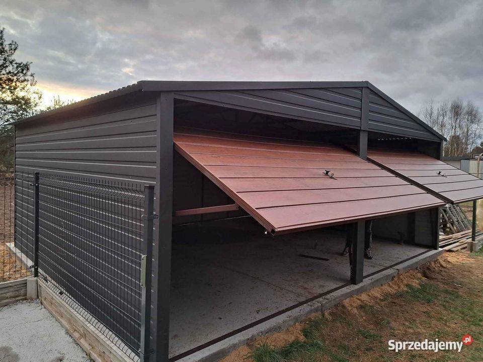 Garaż blaszany 7x6 drewnopodobny inne wymiary Płońsk