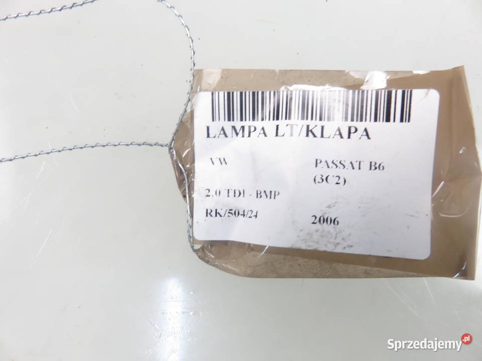LAMPA LEWA TYLNA KLAPA VW PASSAT B6 3C5945093E