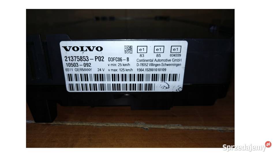 LICZNIK ZEGAR VOLVO FH FL 21375853