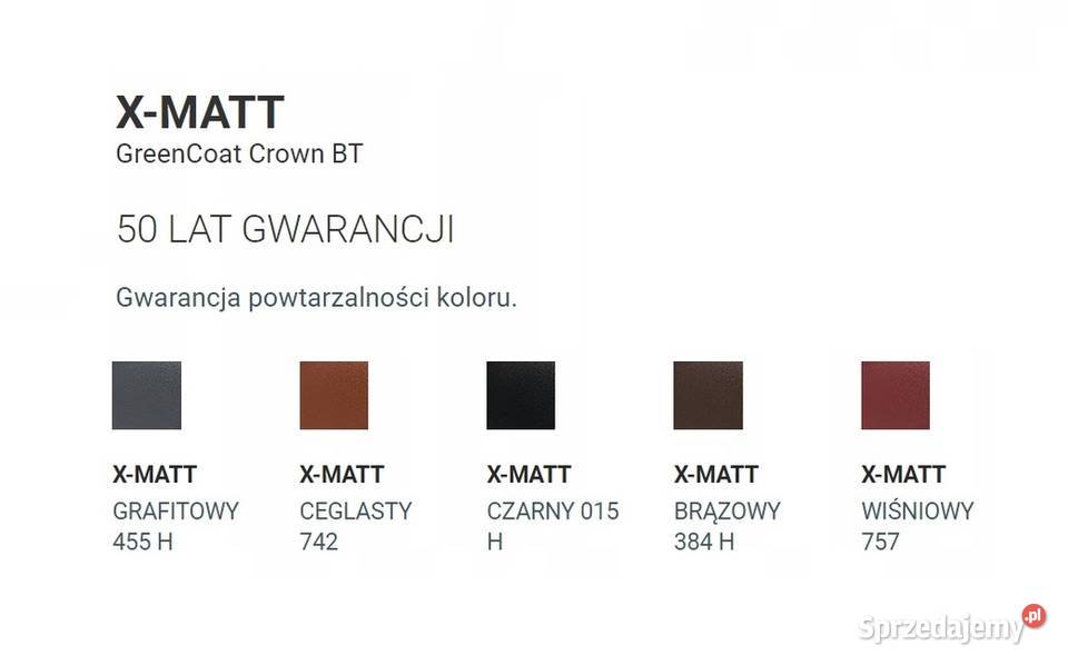 BUDMAT COMO XMATT blachodachówka 2modułowa Materiały budowlane Hajnówka sprzedam
