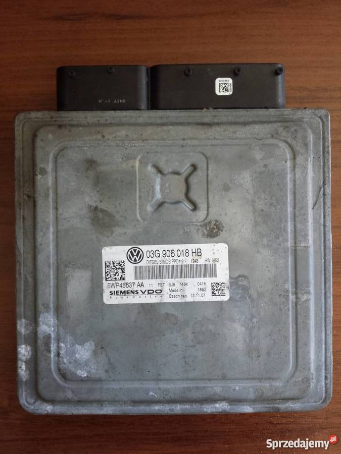 Skoda Octavia 2 II RS 20 TDI KOMPUTER SILNIKA Rok produkcji 2007 śląskie Pawłowice