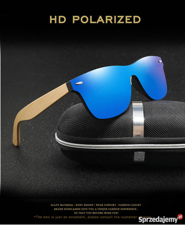 Okulary Przeciwsłoneczne HD Drewno Bambus Filtr UV-400 kat. 3  Poznań
