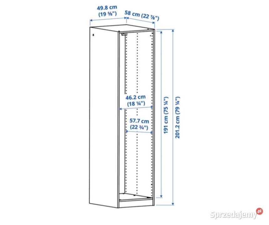 Szafa słupek Ikea Pax Bergsbo Siennica