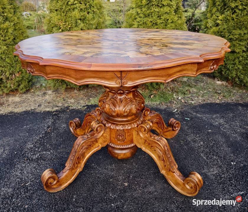 Piękny stoł w stylu Ludwika renowacji 9290 Szczecin