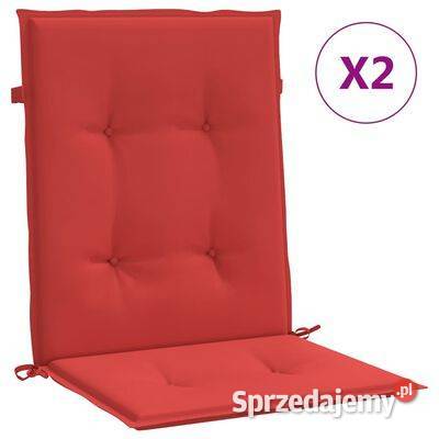 vidaXL Poduszki na krzesła ogrodowe 2 czerwone Warszawa