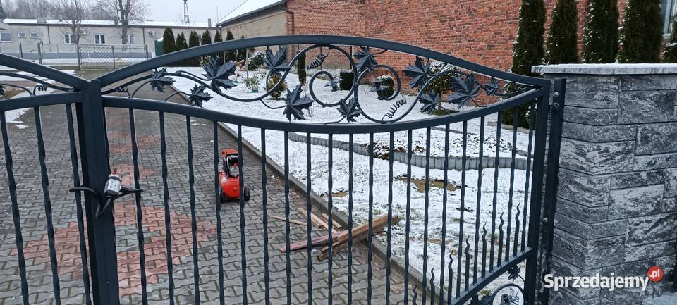 Brama kuta ocynk malowanie proszkowe grafit 7016 Radomsko