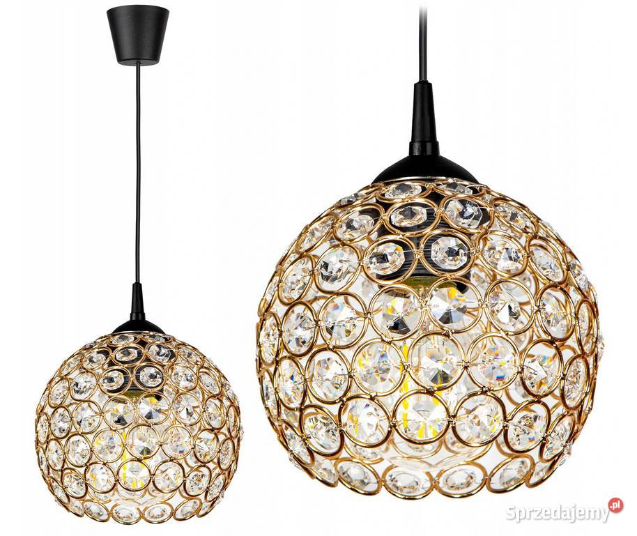 LAMPA WISZĄCA SUFITOWA ŻYRANDOL KULA glamour Akcesoria łazienkowe Choroszcz