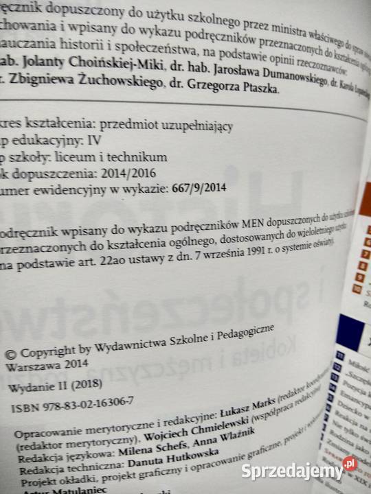 Historia i społeczeństwo kobieta mężczyzna Warszawa