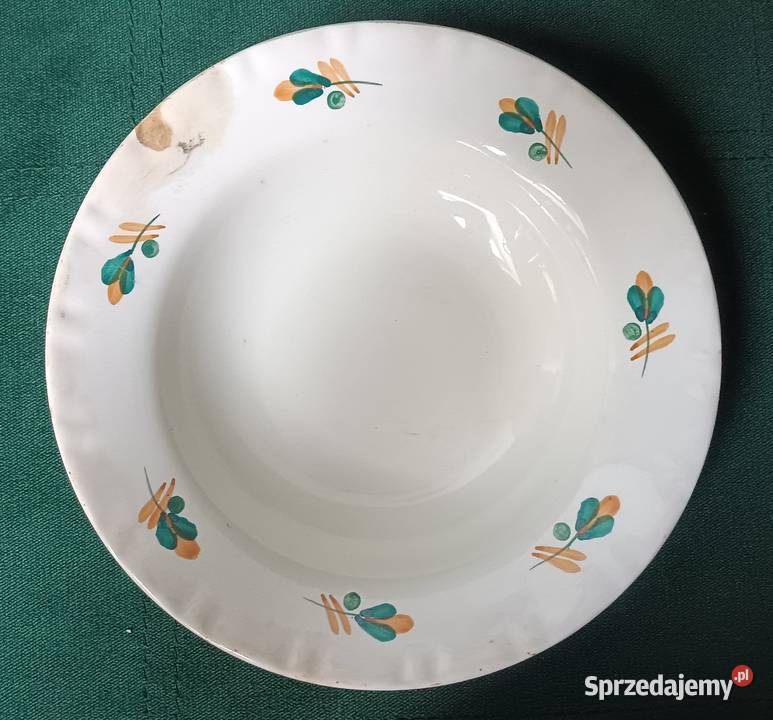 Talerz fajans Włocławek vintage retro 1 Zbylitowska Góra
