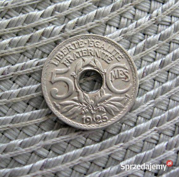 Francja 5 Centimes 1925r Kalisz