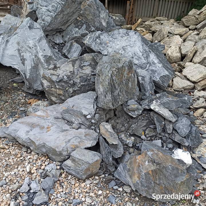 Głazy Czarne kamień duży Głaz Antracytowy Kora małopolskie Oświęcim