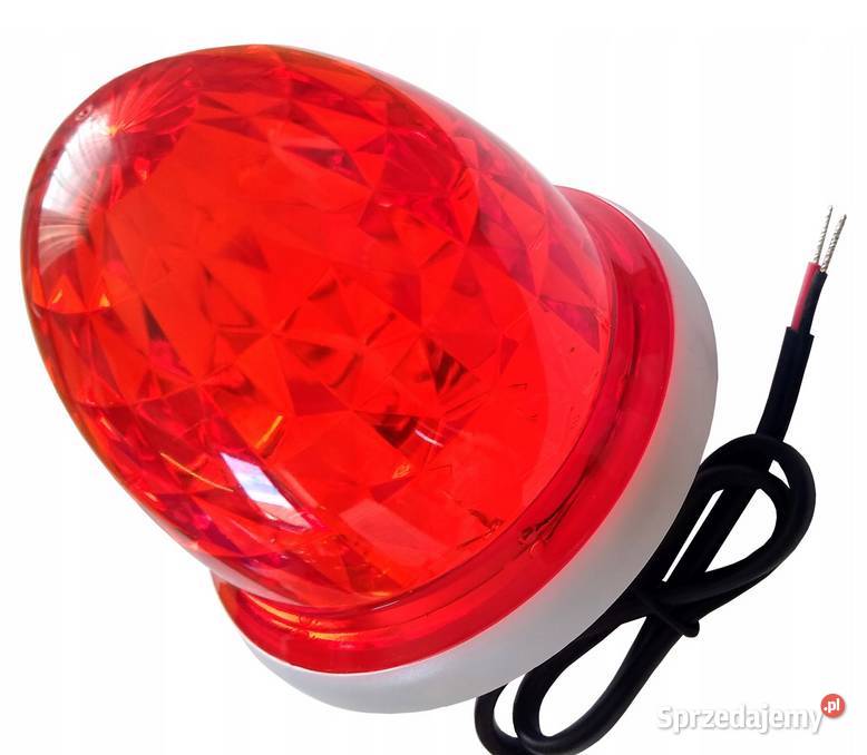 KOGUT LAMPA LED SYGNALIZACYJNA CZERWONA 1224V Wieliczka