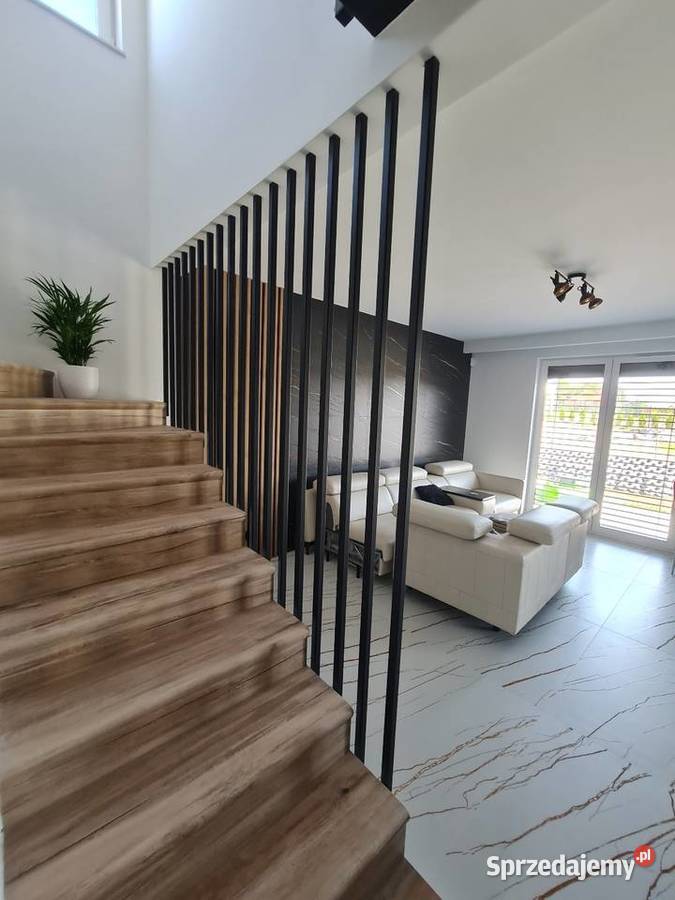 Balustrada Harfowa LOFT Lamele Stalowe pod