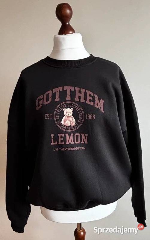 Bluza damska ocieplana oversize kolor czarny Szczecin